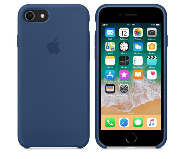 Apple do iPhone 8 Plus/7 Plus Silicone Case niebieskie - 1443012 - zdjęcie 3